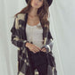 JADE by JANE Plaid Open Cardigan