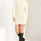 HYFVE Cable-Knit Ribbed Mini Sweater Dress