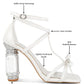 RAG Company Affluence T Strap Stone Encrusted Heeled Sandal