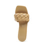 RAG & Co. Woven Strap Spool High Heels Slipper Sandals