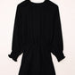 SYNZ Tied Flounce Sleeve Plunge Romper