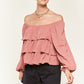 JADE by JANE Tiered flounce designed Top JJT5023