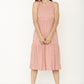 Polka Dot Tiered Midi Dress