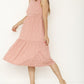 Polka Dot Tiered Midi Dress