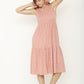Polka Dot Tiered Midi Dress