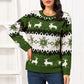 Traditional Reindeer Round Neck Christmas Sweater