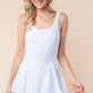 WHITE BIRCH Sleeveless Performance Knit Swim Dress