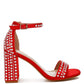 RAG & Co. Klebba Pearls Embellished Satin Sandals