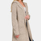 ZENANA Hooded Open Front Sweater Cardigan