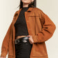 JADE BY JANE Faux Fur and Suede Jacket JJO5028P