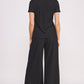 JADE BY JANE Textured Short Sleeves Top & Wide-leg Pants Set