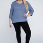 EESOME Plus Size Crew Neck Knit Sweater