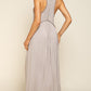 POL Stone Washed Double Side Slit Cut Out Maxi Dress