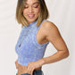 ZENANA Washed Ribbed Round Neck Tank