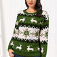 Traditional Reindeer Round Neck Christmas Sweater