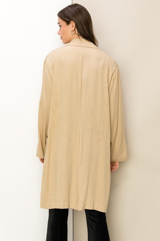 HYFVE Long Button Front Cool Oversized Coat