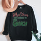 COLOR BEAR "Mrs. Claus Married to the Grinch" Christmas Graphic Sweatshirt
