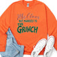 COLOR BEAR "Mrs. Claus Married to the Grinch" Christmas Graphic Sweatshirt