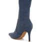 RAG & Co. Himkok Distressed Denim Mid-Calf Boots