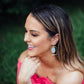 BAUBLES by B Ivory Gold Acrylic Chandelier Earrings