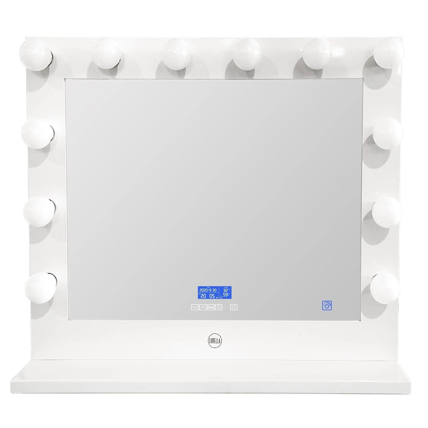 12 Bulb Glam Bluetooth Vanity Mirror