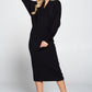 RENEE C. Sweater Knit Dolman Sleeve Midi Dress
