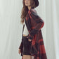 JADE by JANE Plaid Open Cardigan