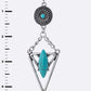 LA JEWELRY Turquoise Stone Drop Earrings