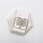 BAUBLES by B Ivory and Silver Acrylic Chandelier Earrings