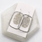 BAUBLES by B Ivory and Silver Acrylic Chandelier Earrings