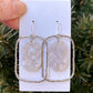 BAUBLES by B Ivory and Silver Acrylic Chandelier Earrings