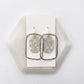 BAUBLES by B Ivory and Silver Acrylic Chandelier Earrings