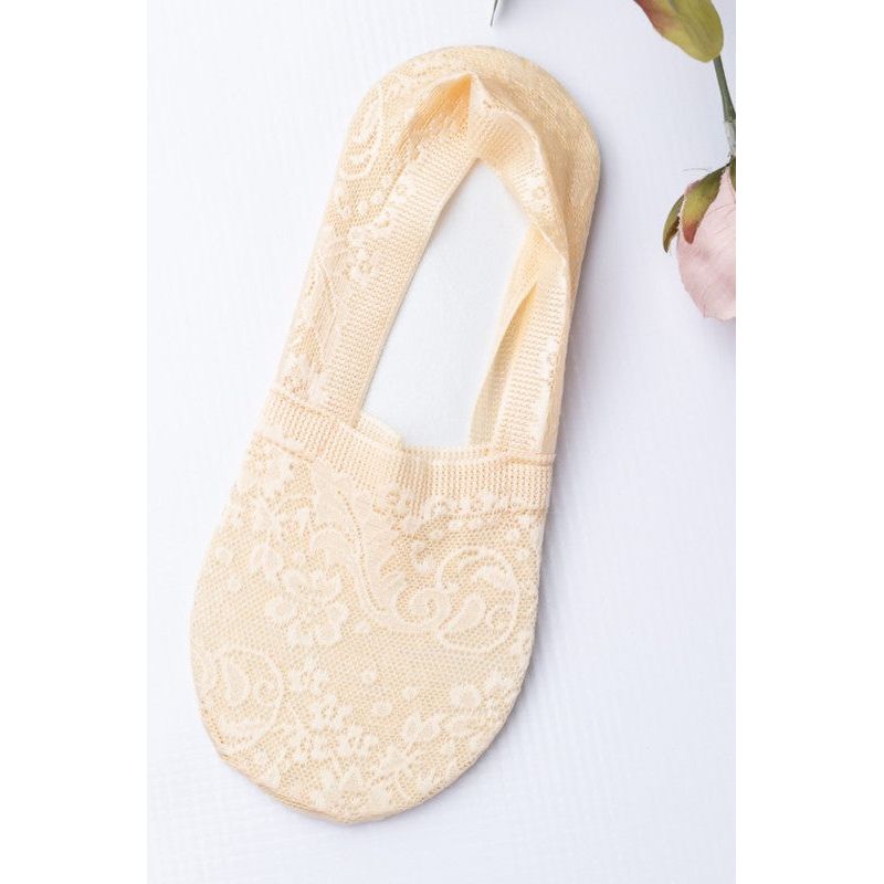 AILI'S CORNER No-Slip Floral Lace Socks