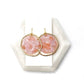BAUBLES by B Pink Disc Acrylic Chandelier Earrings