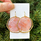 BAUBLES by B Pink Disc Acrylic Chandelier Earrings
