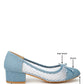 RAG & Co. Tudum Rhinestone Detail Low-Heels Denim Ballerina Pumps