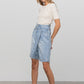 INSANE GENE Belted Denim Bermudas