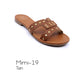Casual Summer Slide Sandal with Rivet Studs