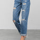 INSANE GENES Distressed Premium Boyfriend Jeans