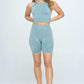 OTOS ACTIVE Mineral wash seamless biker shorts set