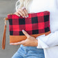 AILI'S CORNER Buffalo Plaid Clutch