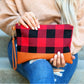 AILI'S CORNER Buffalo Plaid Clutch