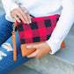 AILI'S CORNER Buffalo Plaid Clutch