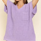 POL Chic Chenille Thread Pullover Sweater