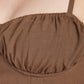 EMORY PARK Junior Spaghetti Straps Crop Top with an Open Back