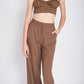 EMORY PARK Junior Spaghetti Straps Crop Top with an Open Back