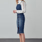 INSANE GENE Buttoned-front Midi Denim Overall Dress