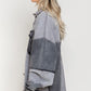 POL Color block Oversized Shacket
