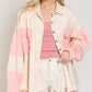 POL Color block Oversized Shacket