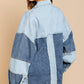 POL Color block Oversized Shacket